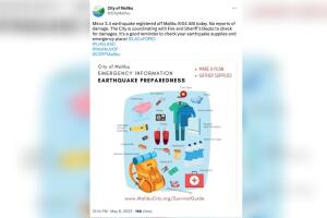 sismo 3.4 costa Malibú Valle de San Fernando California