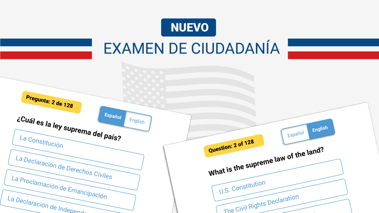 Nuevo Examen De Ciudadania Practica Preguntas Y Respuestas En Espanol E Ingles Noticias Univision Inmigracion Univision