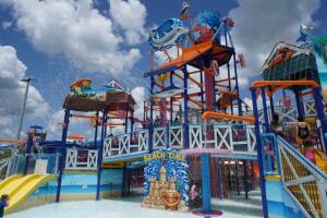 parque acuático nueva jersey hurricane harbor toboganes niños pequeños