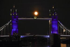 Britain Full Moon