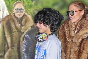 JLo va con su hija Emme a concierto de Sza: luce lujoso abrigo 