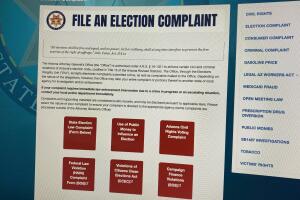 Sitio web para reportar irregularidades en la votación de Arizona