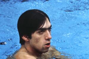 Spanish swimmer Felipe Munoz after finis