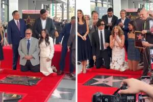 Raúl de Molina y Lili Estefan develaron su estrella en el Paseo de la Fama de Hollywood