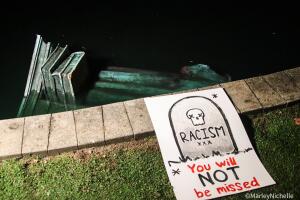 Columbus Statue Toppled
