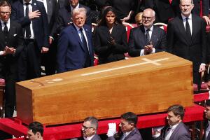 Funeral Takes Place For Pope Francis Trump