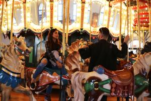 En fotos: Alejandra Espinoza de paseo por Santa Mónica con Matteo