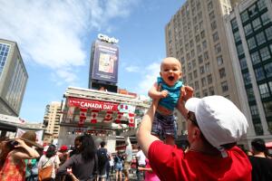 Canada Day Celebrations in Toronto at Dundas Square