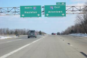 El noveno puesto lo ocupa la I-78, entre Union Township (Pensilvania) a Nueva York, con 0.62 muertes por milla.