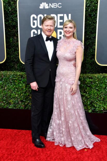 BEVERLY HILLS, CALIFORNIA - JANUARY 05: (L-R) Jesse Plemons and Kirsten Dunst attend the 77th Annual Golden Globe Awards at The Beverly Hilton Hotel on January 05, 2020 in Beverly Hills, California. (Photo by Frazer Harrison/Getty Images)
