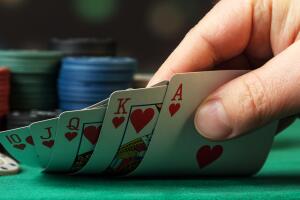 Playing Cards in hand