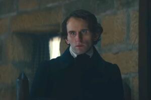 The Pale Blue Eye. Harry Melling as Edgar Allen Poe in The Pale Blue Eye. Netflix Cross Creek Pictures.jpg
