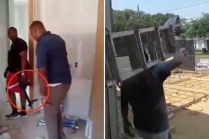 hombre armado amenaza 