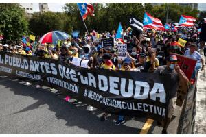 Protestas de empleados públicos en Puerto Rico