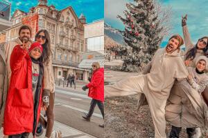 Alejandra Espinoza llegó a NYC procedente de Europa en donde pasó Navidad junto con su esposo e hijo.    