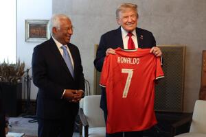 António Costa y Donald Trump G7