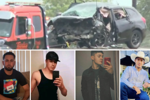 hondureños fallecidos choque frontal Confort Texas