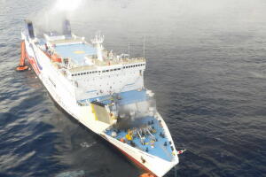 Ferry que viajaba de Santo Domingo a Puerto Rico se incendió