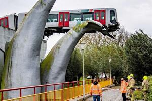 Tren Spijkenisse Holanda Accidente