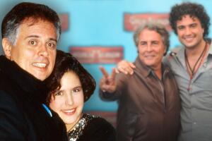 Angélica Vale, Raúl Vale, Jaime Camil y su padre