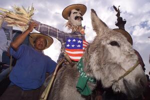 Protesta contra nafata y Fox, febrero 2, 2003