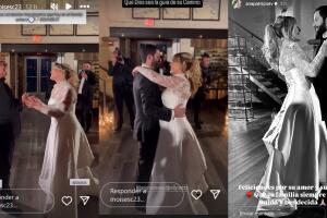 Migbelis Castellanos lució este vestido de novia en su boda con Jason Unanue.