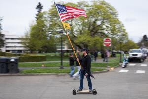 "March For Our Rights" Pro Gun Rally Held At Washington State Capitol