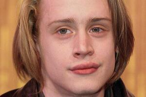 Hollywood "Home Alone" star Macaulay Culkin pose