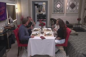 René y Rubí invitan a Zerboni y Marce a una cena en la suite diamante en ¿Apostarías por mí?