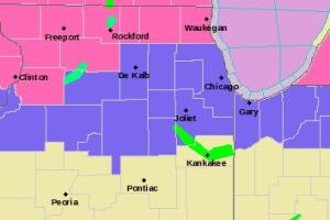 Tormenta de nieve en Chicago.