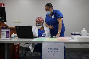 Jackson Memorial Hospital Administers Some Of The Country's First Covid-19 Vaccination Shots