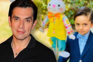 Jorge Salinas y su hijo León