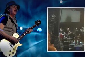 Carlos santana colapsa en concierto de Michigan