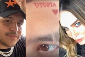 Tatuajes Christian Nodal de Belinda en la cara: ¿se borró uno más?