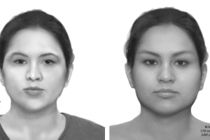 cráneo mujer Texas dibujo identificar1