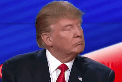 gif Donald Trump moviendo la mano