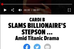 Hijo de multimillonario arremete contra Cardi B