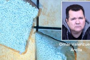 Omar Evaristo Valenzuela Arella arrestado por posesión de drogas y armas. 