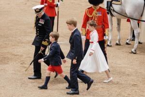 Trooping The Colour 2023 los príncipes George, Louis y la princesa Charlotte
