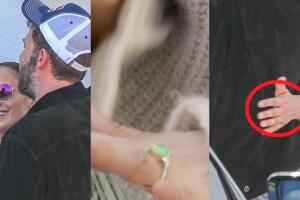 ¿Y el anillo? JLo se lo quitó antes de anunciar su compromiso con Ben Affleck
