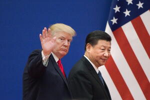 El presidente de EEUU, Donald Trump, y el presidente de China, Xi Jinping, el 9 de noviembre de 2017. 