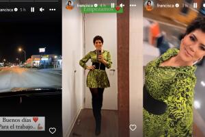 Francisca dio muestras de su buen ánimo con estas fotos y mensajes.