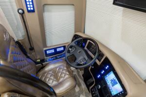 Justin Biebers' new touring motor home.