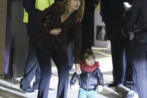 Shakira y Piqué con Sasha y Milan