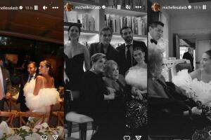 En septiembre pasado, Michelle Salas y su novio realizaron una "preboda" en México para que pudiera asistir su bisabuela Silvia Pinal.