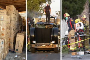 explosion sur de Los Angeles