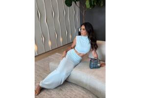 Elizabeth Gutiérrez en evento con nuevo look