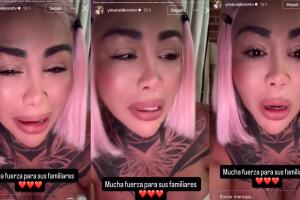 Yina Calderón rompió en llanto al lamentar la muerte de Yeison Jiménez y del novio de su hermana Juliana, quien iba con el cantante en la avioneta siniestrada.
