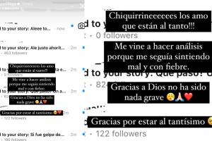 Alejandra Capetillo no detalló el diagnóstico que habría recibido, pero aclaró que es "nada grave".    