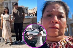 La señora se grabó a ella misma en lugar de a su hija en la propuesta de matrimonio.